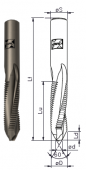 ECL3R Solid carbide key holes spiral router cutter