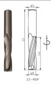 Z2RDP - Solid carbide spiral router cutter